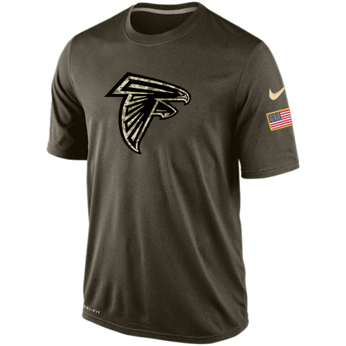 NFL Men's Atlanta Falcons Nike Olive Salute To Service KO Performance Dri-FIT T-Shirt